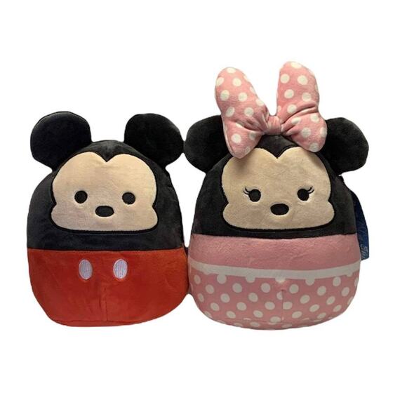 Squishmallow Disney Mickey Mouse Minnie Mouse 7.5" Plush Stuffed Animal Kellytoy - Picture 1 of 12
